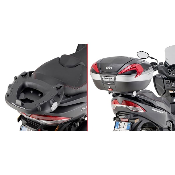 Givi Monolock/monokey Suzuki Burgman 400 K7/k8/k9/l0/l1/l2/l3/l4/l5/l6&burgman 400 Sort