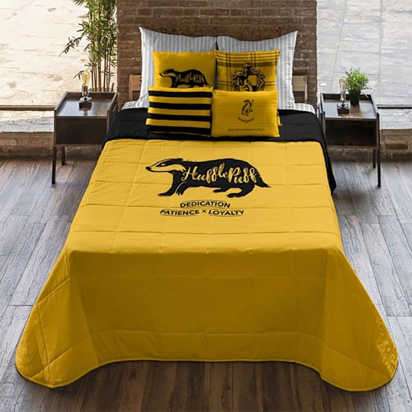 Play Fabrics Täcke Hufflepuff Värderingar ??för Säng 135 250g 235x270 Cm