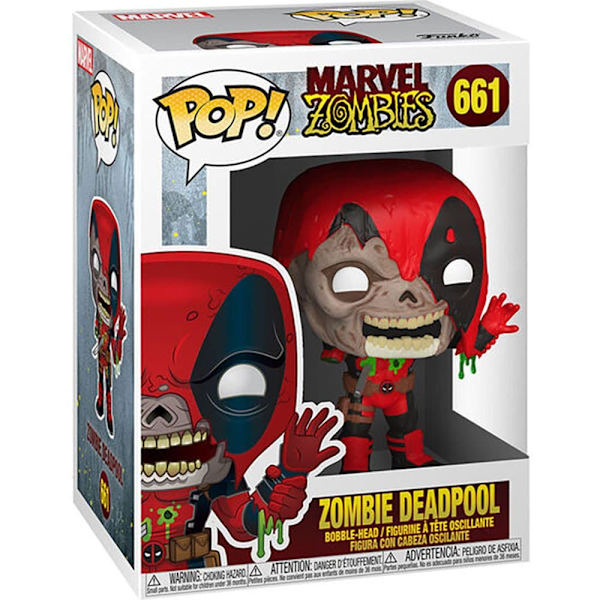 Funko Marvel Zombies Deadpool Pop-figur Röd