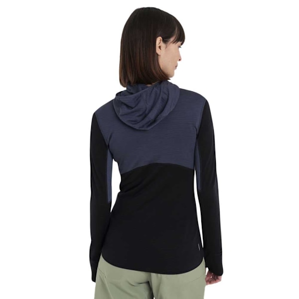 Icebreaker Merino 200 Realfleece Descender Sweatshirt Med Lynlås Grå XS Kvinde