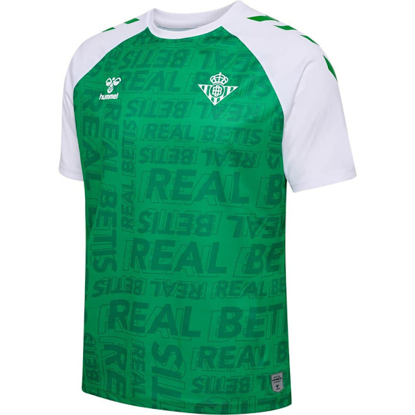 Hummel Lyhythihainen T-paita Pre Match Real Betis Balompié 23/24 Vihreä M