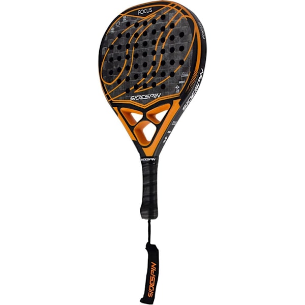 Sidespin Padel Racket Ss Focus 18k Fc Svart