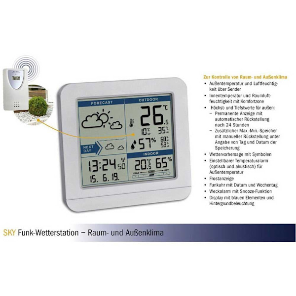 Tfa Dostmann Väderstationsdisplay 35.1152.02 Vit