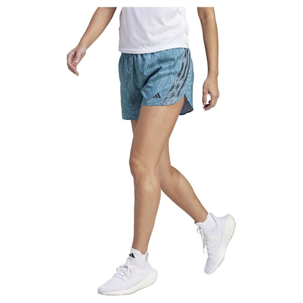 Adidas Shorts 3 Stripes Aop 4´´ Blå XS Kvinde