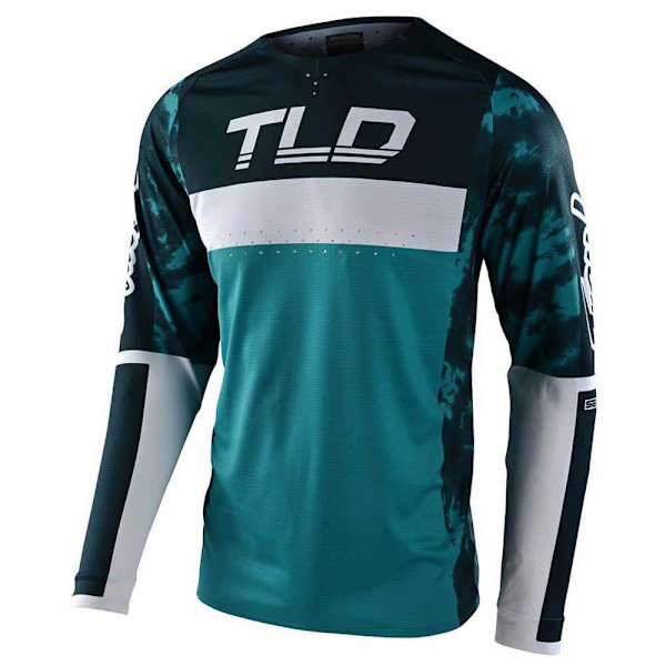Troy Lee Designs Se Pro Dyeno T-shirt Med Lange ærmer Blå M Mand