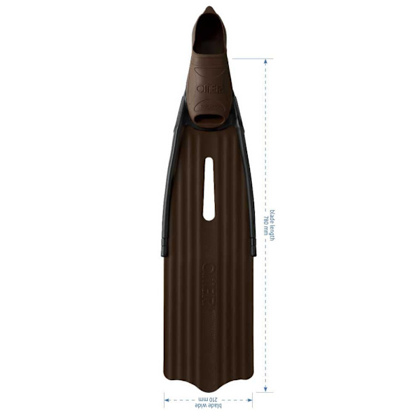 Omer Spearfishing Finner Stingray Evo Brun EU 47-48