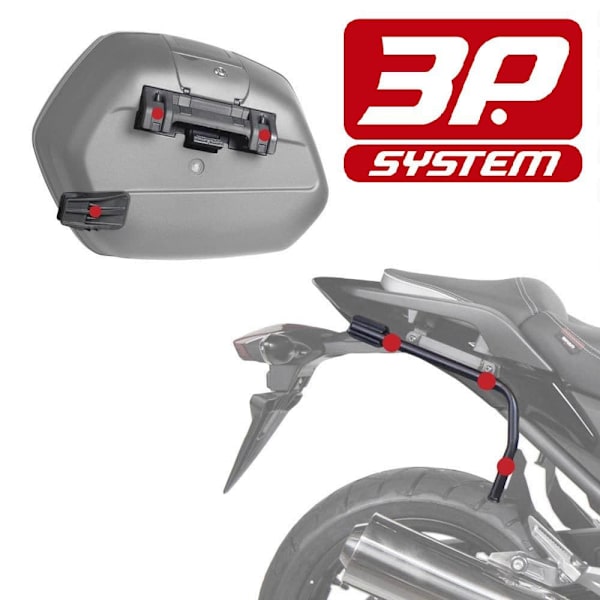 Shad 3p Yamaha Mt09 Tracer Side Sager Montering Yamaha Mt09 Tracer Sort