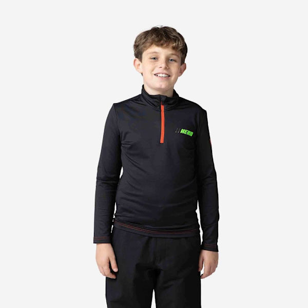 Rossignol Halv Blixtlåsfleece Hero Warm Stretch Svart 10 Years