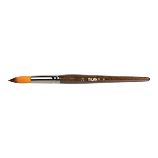 Milan Polylaukku 3 311 Nº 24 Synteettinen Harjas Pensselit Sarja 311 Nº 24