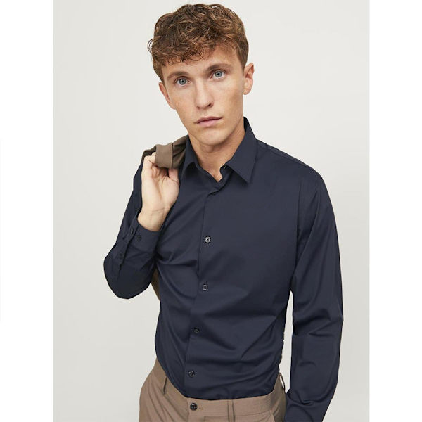 Jack & Jones Active Stretch Slim Pitkähihainen Paita Sininen XS Mies