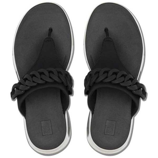 Fitflop Klipklapper Heda Chain Toe-thong Sort EU 36 Kvinde