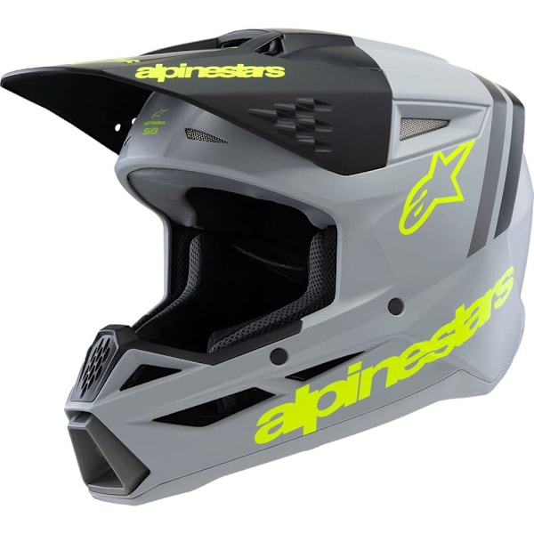 Alpinestars Sm3 Radium Offroadhjelm Grå M