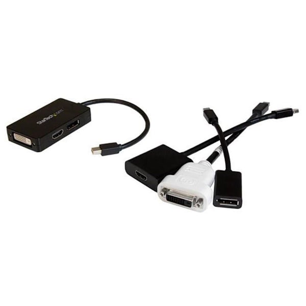 Startech Mini Displayport To Displayport Dvi Hdmi Adapter Svart