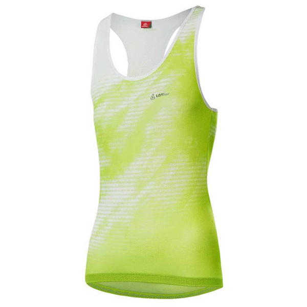 Loeffler Ärmlös T-shirt Racerback Aero Grönt,Vit XS Kvinna