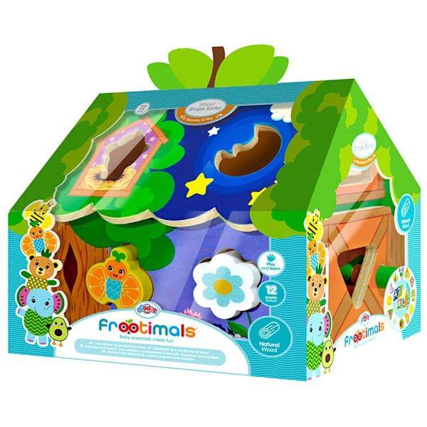 Frootimals Tree House Nestable Shapes-lautapeli Kultainen