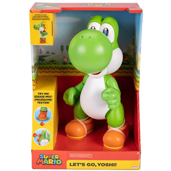 Jakks Pacific Figur Yoshi Lets Go Super Mario Bros 36 Cm Guld
