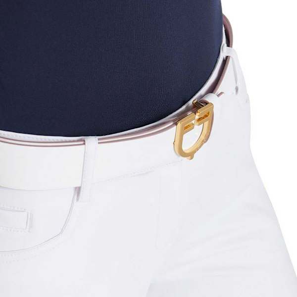 Equestro Fibbia Logo Bälte  110 cm