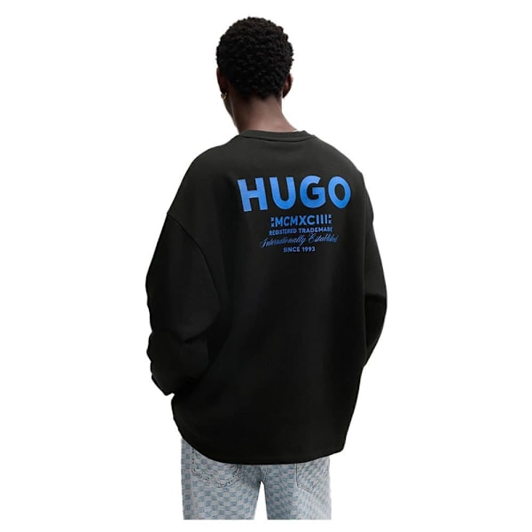 Hugo Naviu 10257685 Blue Tröja Svart M Man