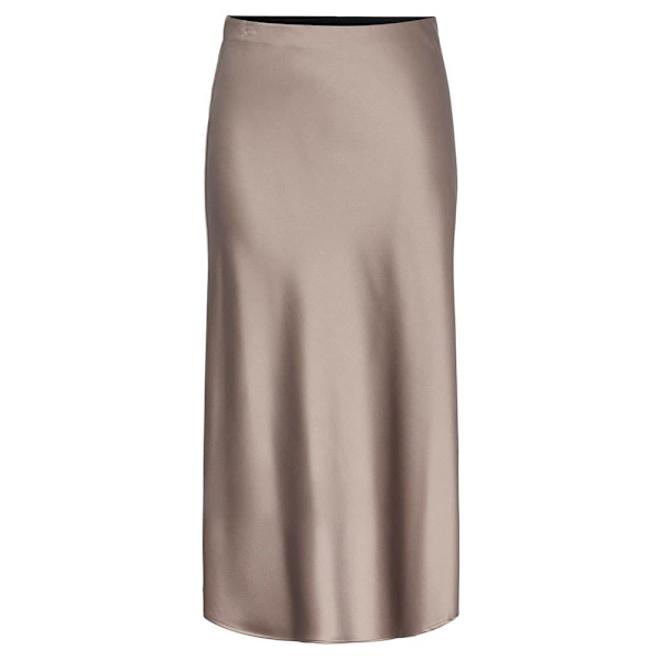 Yas Pella Midinederdel Beige 2XL Kvinde