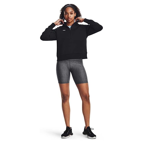Under Armour Halv Lynlå Sweatshirt Rival Fleece Sort XS / Regular Kvinde