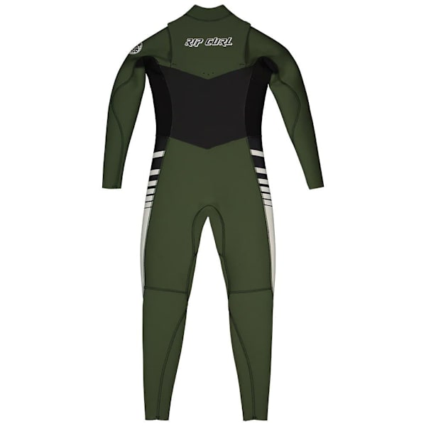 Rip Curl Junior Langærmet Neoprendragt Med Brystlynlås Dawn Patrol Stm 5/3 Mm Gb Grøn 10 Years