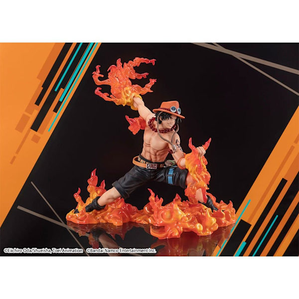Bandai Tamashii Nations One Piece Zero Pvc Extra Battle Portgas D Ace Bounty Rush 5. Vuosipäivän Hahmo 17 Cm