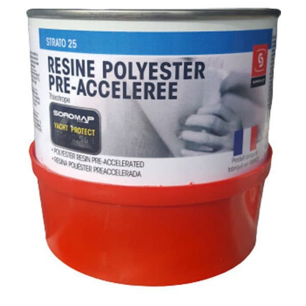 Soromap Polyester Harpiks Hvid 750 g