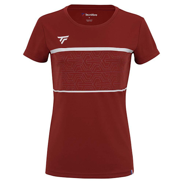 Tecnifibre Kortärmad T-shirt Team Tech Röd XS Kvinna