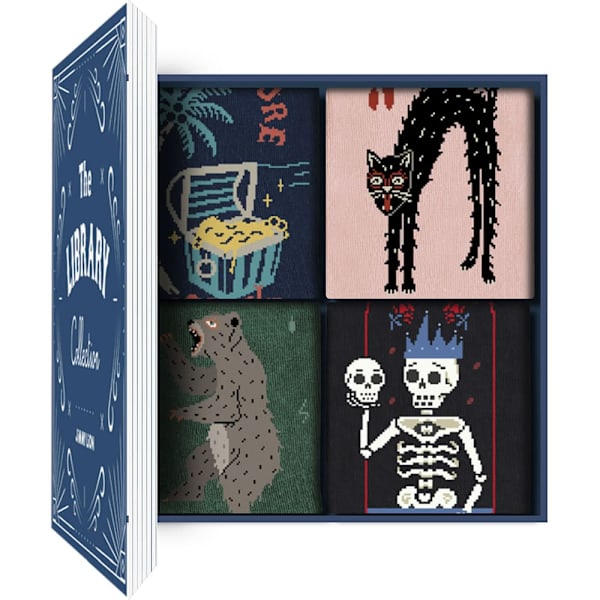 Jimmy Lion The Library Collection Crew-strumpor 3 Par Flerfärgad EU 41-46 Man