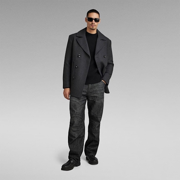 G-star Wool Peacoat Frakke Grå M Mand
