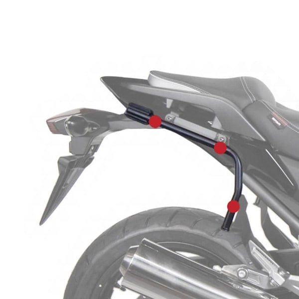 Shad 3p Yamaha Mt09 Tracer Side Sager Montering Yamaha Mt09 Tracer Sort