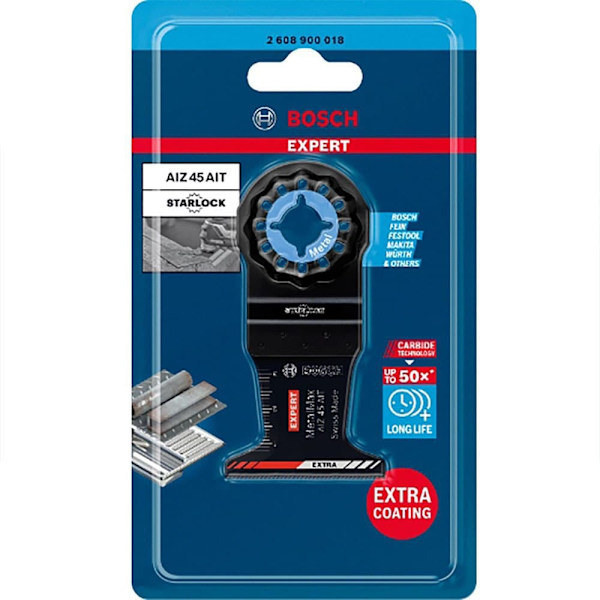 Bosch Professional Segmenteret Savklinge Expert Coated Carbide Plunge Cut Metal Aiz45ait Blå