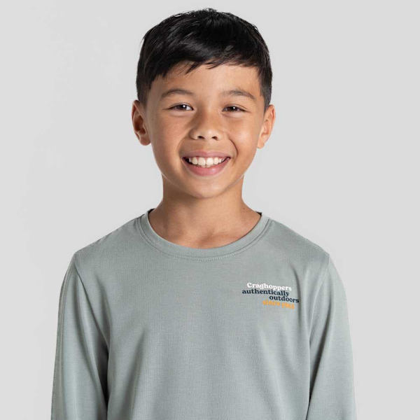 Craghoppers Langærmet T-shirt Nosilife Cruz Grå 116 cm