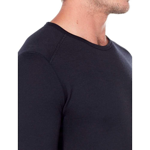 Icebreaker Baselag 200 Oasis Merino Sort L Mand