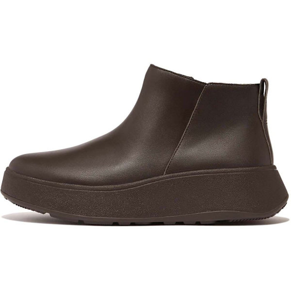 Fitflop StÖvlar F-mode Leather Flatform Zip Ankle Brun EU 40 Kvinna