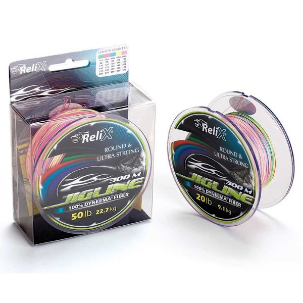 Relix Flätad Jigline 300 M Flerfärgad 0.230 mm