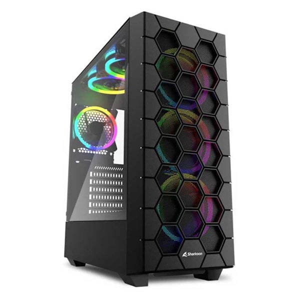 Sharkoon Tårnkasse Hex Rgb Svart