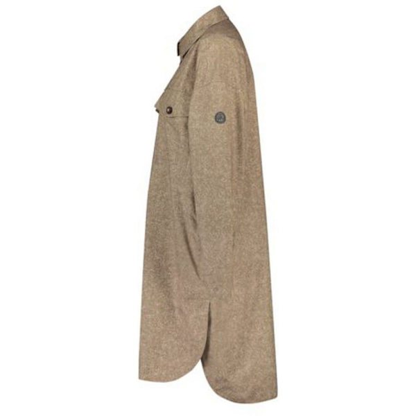 Agu Oversized Rain Skjorte Med Lange ærmer Grå 2XL Kvinde