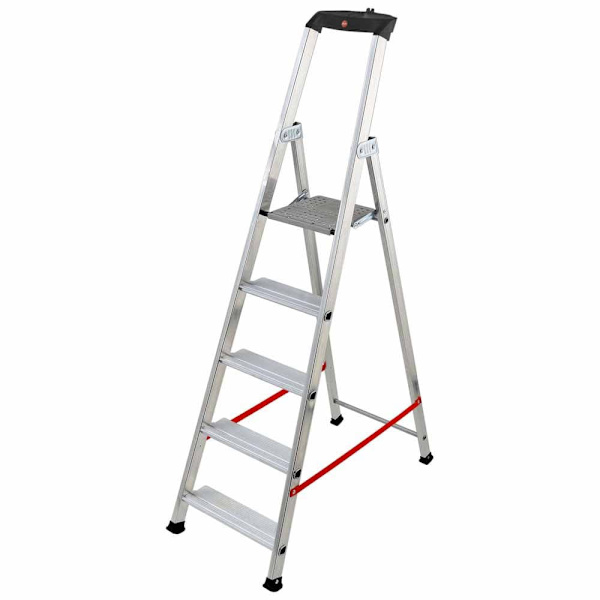 Hailo Vaiheet Alumiiniset Tikkaat Alu Pro 8845-011 5 Hopeinen