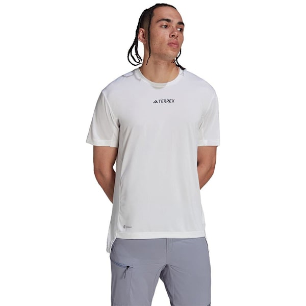 Adidas Kortärmad T-shirt Mt Vit S Man