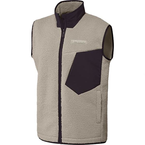 Adidas Terrex Xploric High Pile Fleece Väst Beige S Man