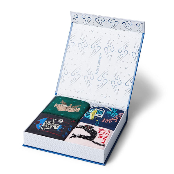 Jimmy Lion The Library Collection Crew-strumpor 3 Par Flerfärgad EU 36-40 Man
