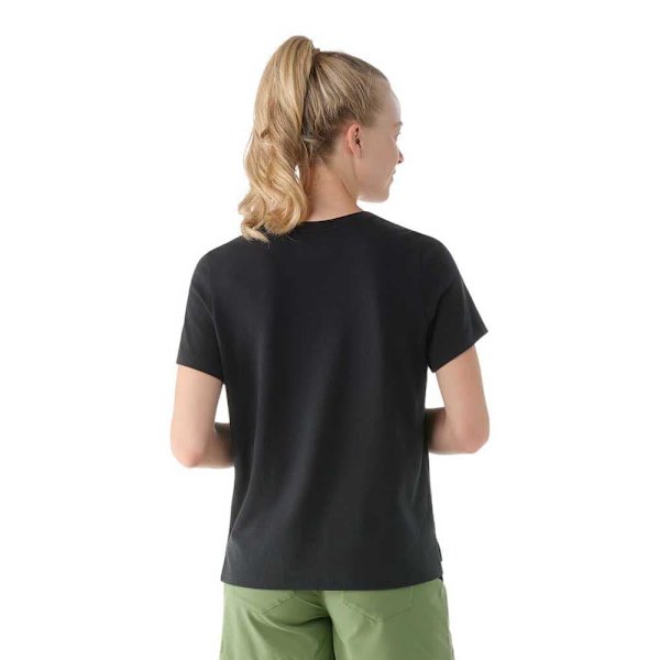Smartwool Perfect V-neck T-shirt Med Korte ærmer Sort S Kvinde