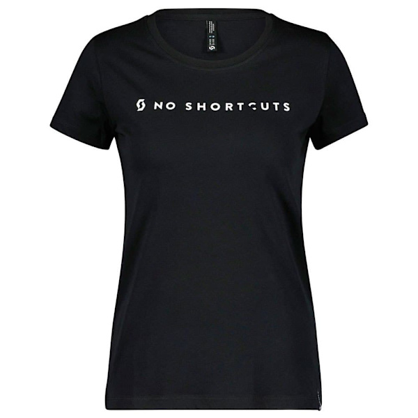 Scott No Shortcuts T-shirt Med Korta ärmar Svart XS Kvinna