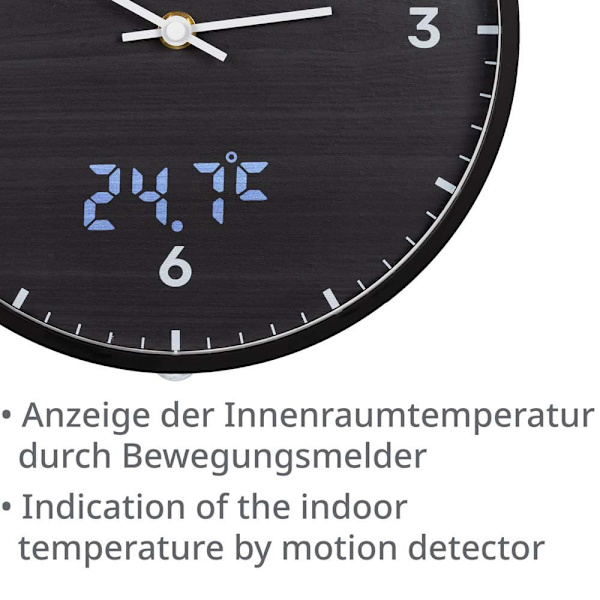 Bresser Vægur Mytime Ledsec Sort