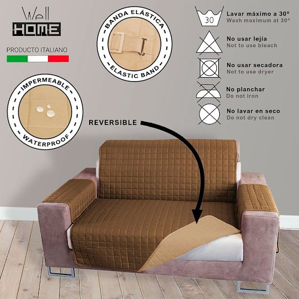 Wellhome Sofföverdrag Versatile Wh0347 Brun