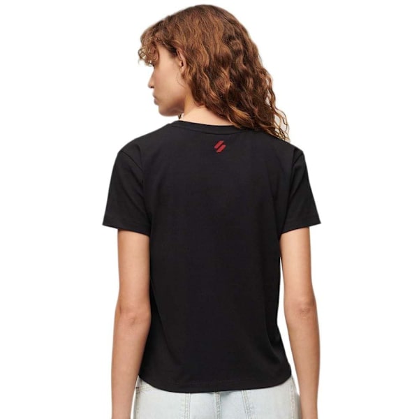 Superdry Sport Luxe Graphic Fitted Lyhythihainen T-paita Musta XS Nainen