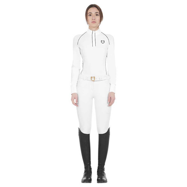 Equestro Mesh Insert Pitkähihainen Polopaita  M
