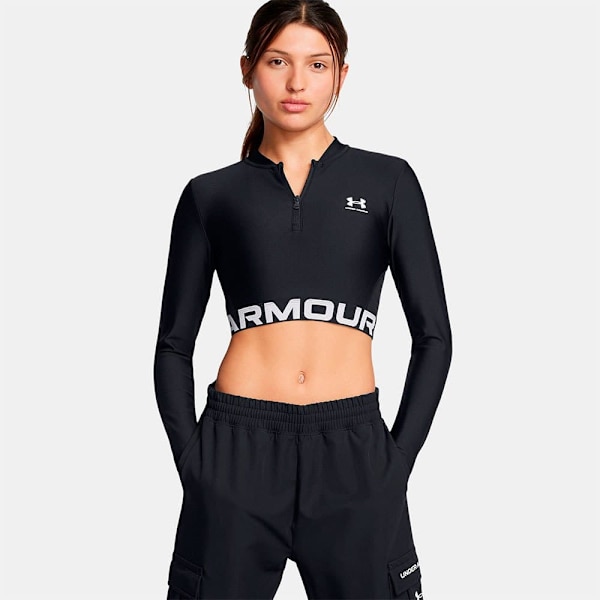 Under Armour Heatgear Rib Tröja Med Halv Dragkedja  M Kvinna