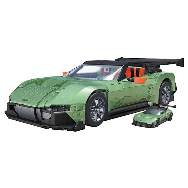 Mega Bloks Hot Wheels Aston Martin Vulcan Grönt
